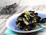 Moules à la citronnelle et au basilic Thaï