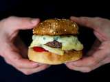 Burger poivrons & fourme d’Ambert