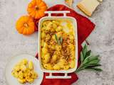 Gratin de gnocchis au butternut et beurre de sauge