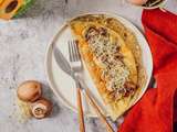 Omelette aux champignons & bleu