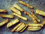 Oven baked celeriac chips/ Frites de céleri au four