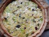 Quiche courgettes, feta, menthe & raisins secs