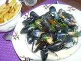 Moules à la crème et à la ciboulette