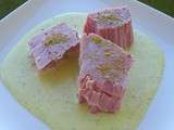 Thon albacore et sa creme vanile (Thermomix)