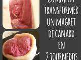 Comment transformer un magret de canard en tournedos