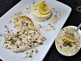 Piccata de poulet à la crème de câpres