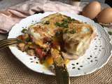 Bricks à l’oeuf coulant et petits légumes