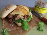 Burger aux rillettes de canard