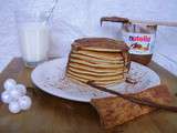 Pancakes à la cannelle et coulis de nutella