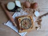 Quiche à l’aubergine et chèvre frais