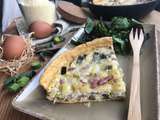 Quiche à la poêle poireau & jambon, pâte à la farine de maïs