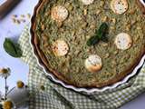 Quiche courgette, pesto et chèvre frais