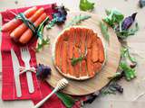 Tarte tatin de carottes au miel, thym et zeste d’orange