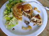 Tourte poulet-champignons