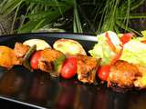 Brochettes de porc marinade cajun