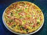 Quiche aux poireaux et lardons