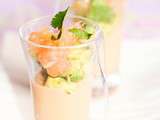 Verrine tarama avocat pamplemousse