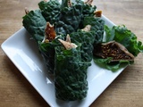 Roulé de kale aux figues séchées et fromage de tournesol