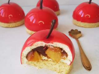 Entremet pommes caramélisées et vanille | Tout Gourmand | Recettes faciles | Avec ou sans Thermomix