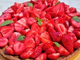 Tarte aux fraises, amandes et menthe : ma recette préférée