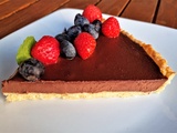 Tarte sablée au chocolat noir et fruits rouges frais : le mariage parfait