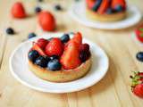 Tarte panna cotta et fruits rouges