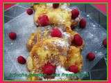 Brioche perdue aux framboises