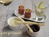 Apéro gourmand {gressins maison, tapenade, crème d’artichauts, verrine saumon avocat}