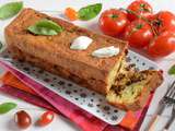 Cake mozzarella tomates basilic