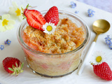 Crumble fraises rhubarbe