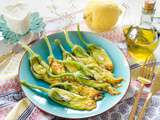 Fleurs de courgettes farcies ricotta citron