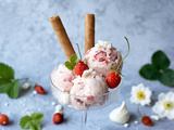 Glace fraise mascarpone