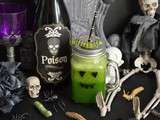 Jus détox roquette coriandre {bave de crapaud pour Halloween}