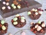 Rochers croustillants chocolat marshmallows