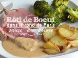 Rôti de boeuf sauce au poivre