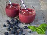 Smoothies aux bleuets et à l’érable