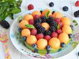 Tarte pastèque melon et fruits rouges