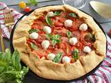 Tarte rustique tomates cerises mozzarella