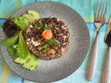 Terrines de lentilles vertes au saumon fumé