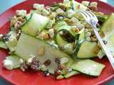 Salade de courgettes et pignons de pin