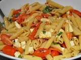 Salade de penne aux poivrons&feta - Peppers&feta penne salad