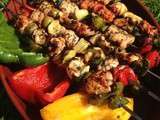 Brochettes d'été - variation Dinde à la provencale