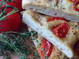 Focaccia aux herbes aromatiques