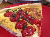 Quiche tomate - jambon - moutarde