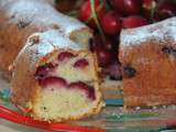 Gâteau moelleux aux cerises et rhum