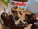 Only nutella parce que les autres ne savent pas résister ! Et Popsicle bananne Nutella le dessert à essayer now