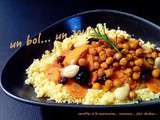 Carottes à la marocaine... couscous... pois chiches