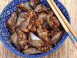 A la table d’une famille chinoise ; Aubergines au porc haché