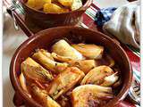 Fenouils braisés aux anchois et aux câpres (et au piment)