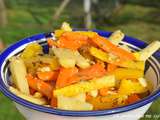 Carottes sautées et panais à l’ail